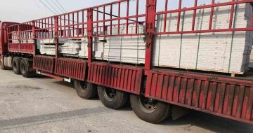 天水 白麻荔枝面外墙干挂，工厂装车日常