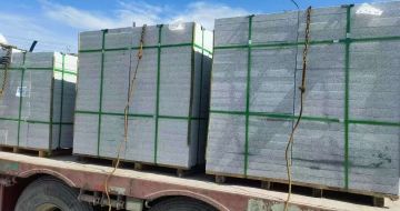 天水 芝麻白花岗岩地铺石装车日常