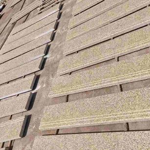 天水 黄金麻花岗岩光面楼梯踏步