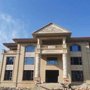 天水 黄金麻花岗岩别墅外墙干挂