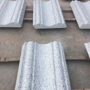 天水 白麻花岗岩光面别墅线条