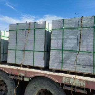 天水 芝麻白花岗岩地铺石装车日常