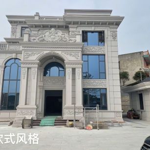 天水 白麻花岗岩别墅外墙干挂