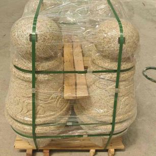 天水 黄金麻异形定制雕花——棒棒糖挡车柱