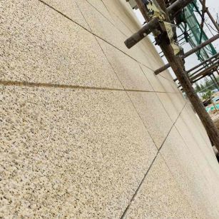 天水 黄金麻花岗岩荔枝面外墙干挂石材效果示例