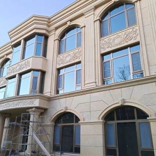 天水 黄金麻花岗岩别墅外墙干挂