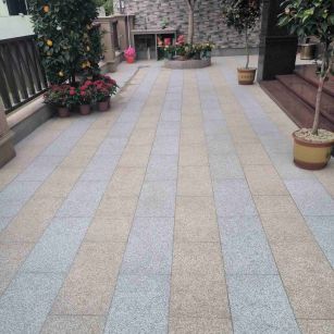 天水 黄金麻白麻荔枝面庭院铺装展示