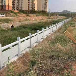 天水 白麻河道栏杆效果展示图