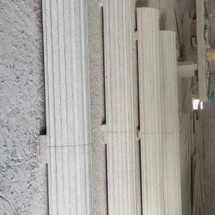 天水 花岗岩厂家带你看白麻花岗岩门楼大柱柱皮