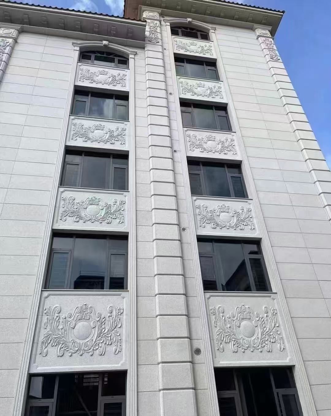 天水 白麻荔枝面花岗岩别墅外墙干挂