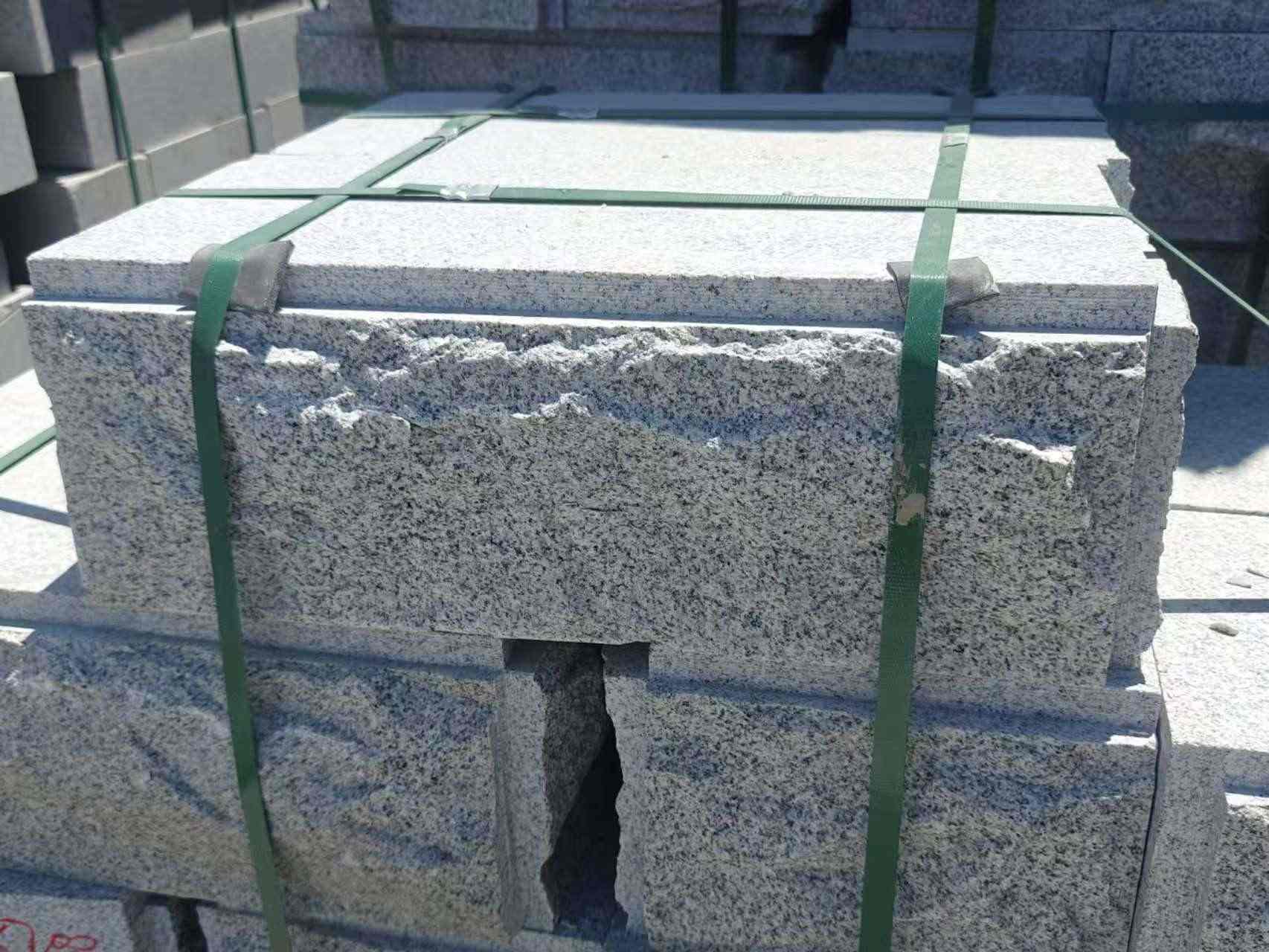 天水 芝麻白花岗岩自然面成品