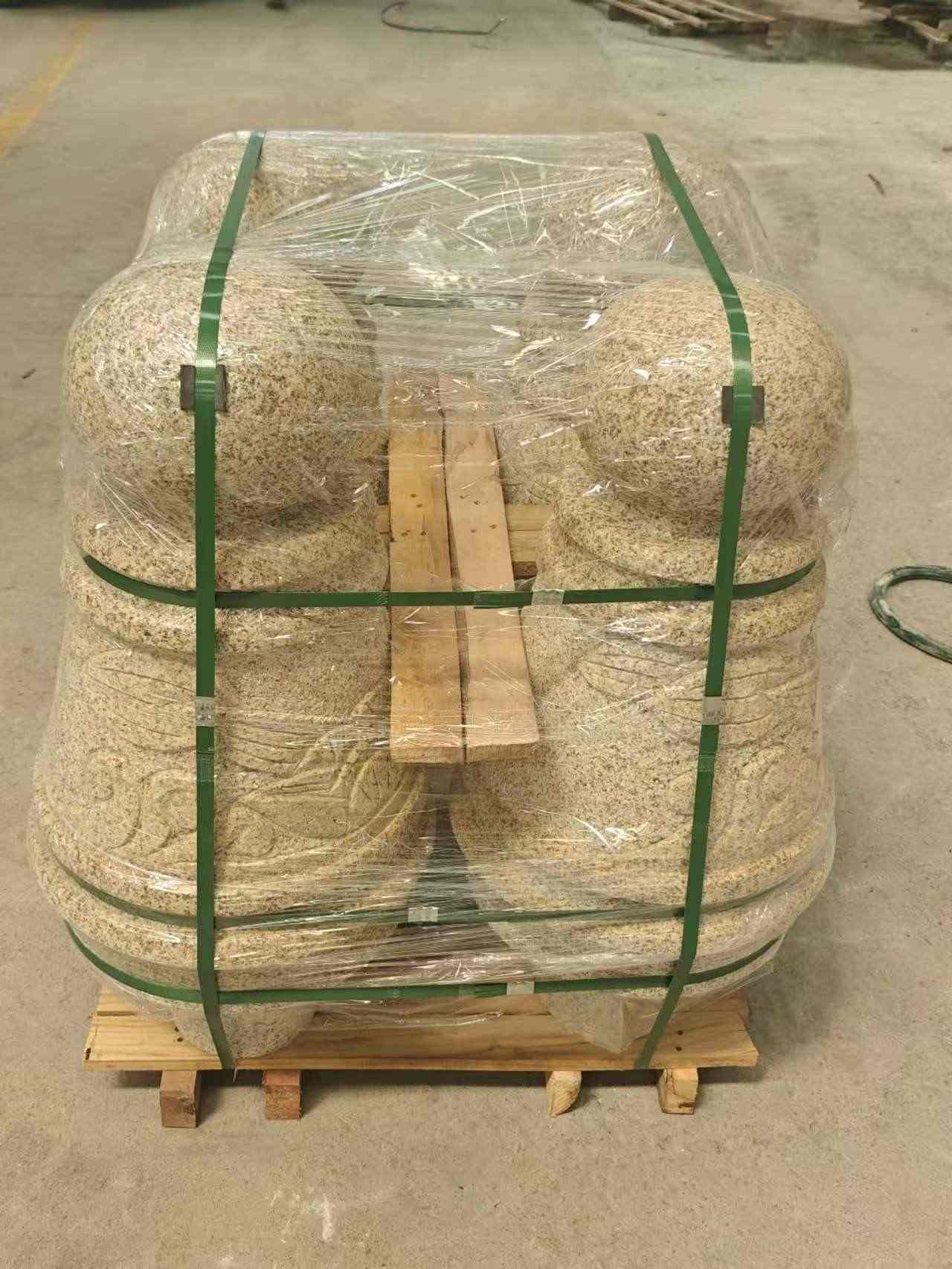 天水 黄金麻异形定制雕花——棒棒糖挡车柱