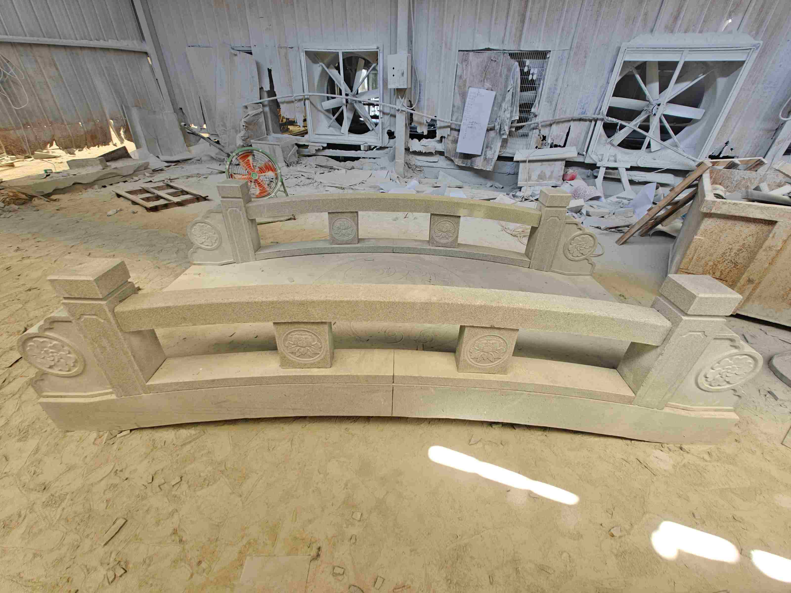 天水 芝麻灰花岗岩异形加工-拱桥，石桥