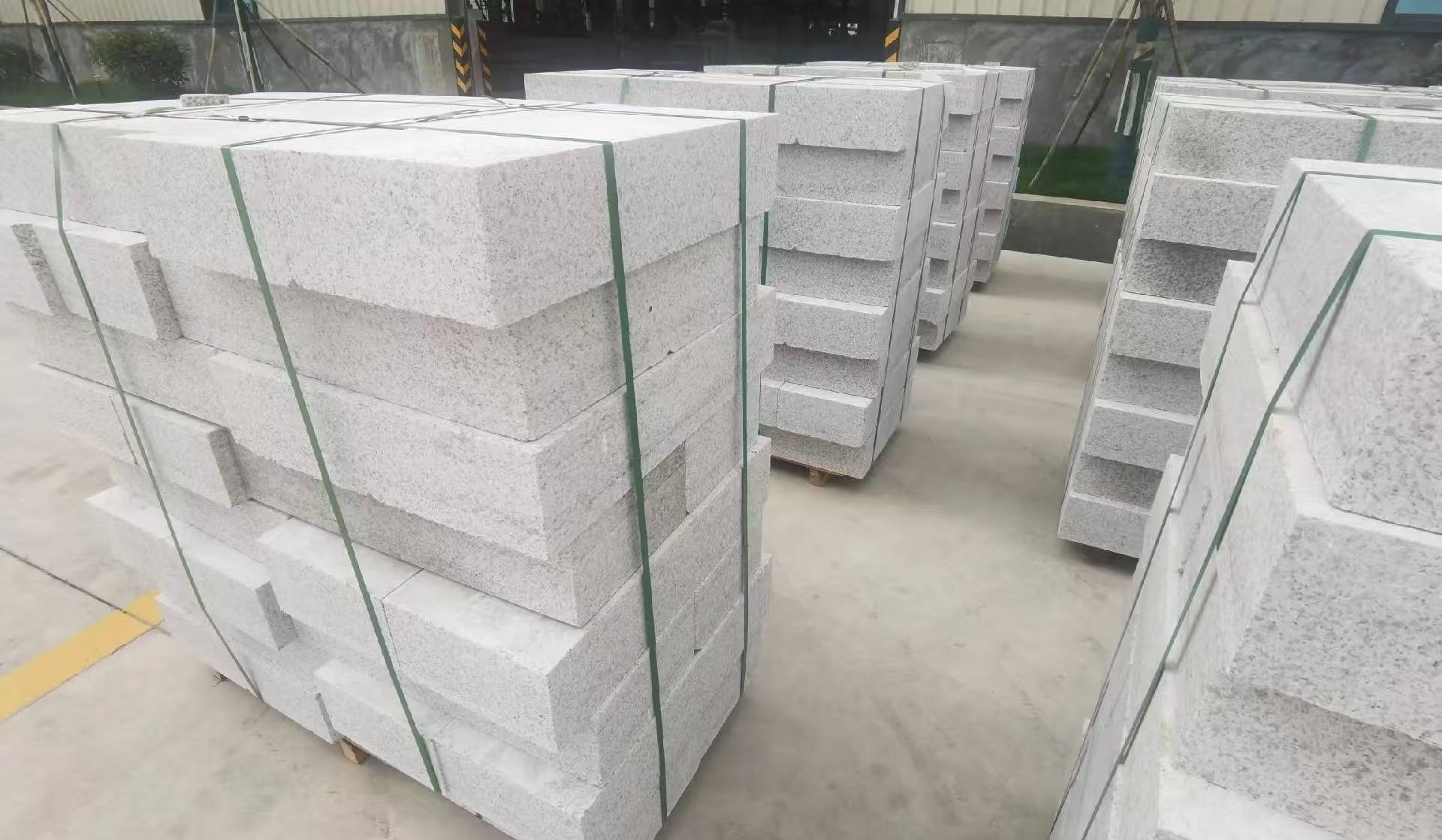 天水 白麻花岗岩路沿石，立缘石，平缘石，路牙石，道牙石，马路牙子等