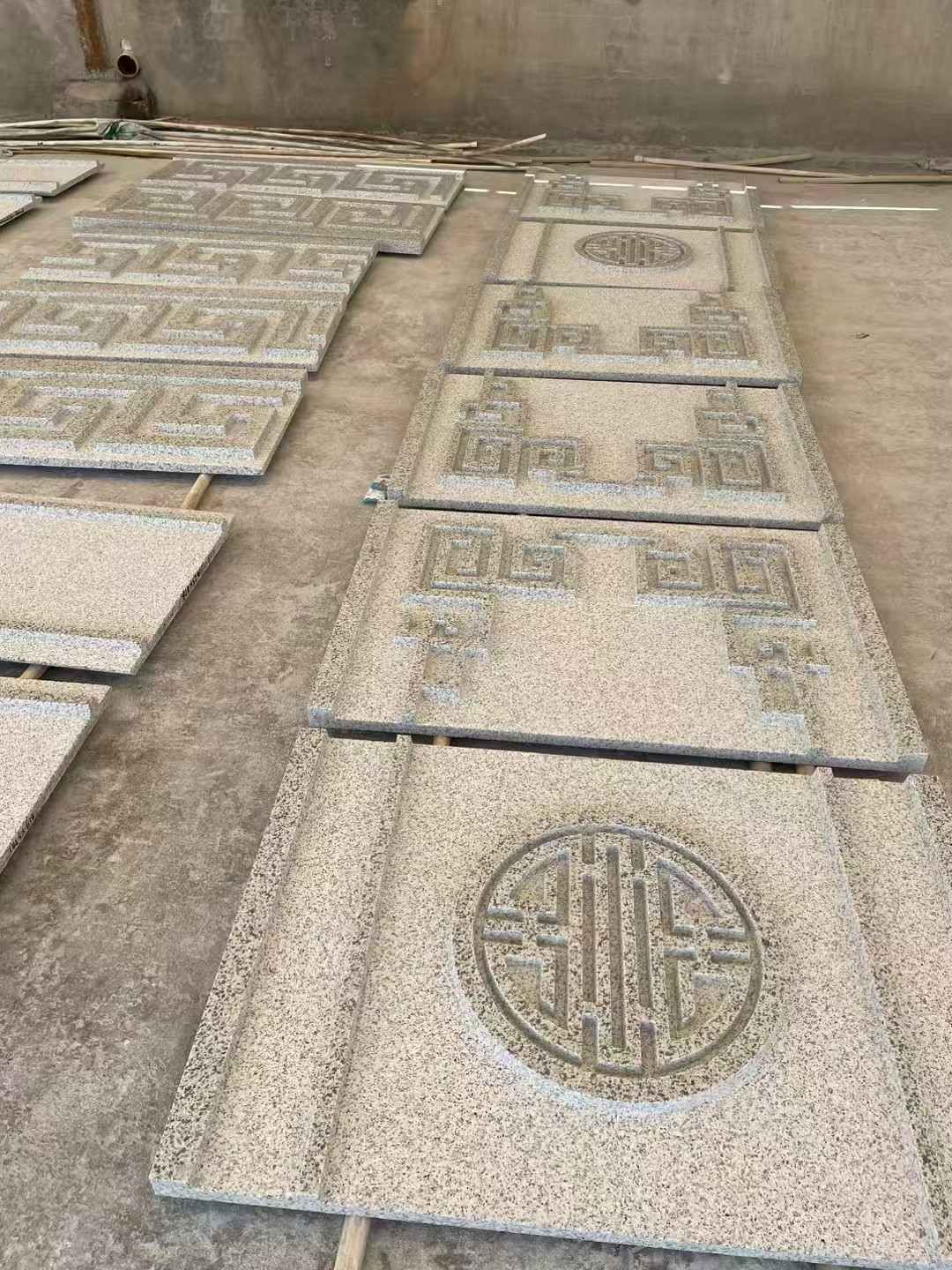 天水 白麻花岗岩外墙立面雕刻板