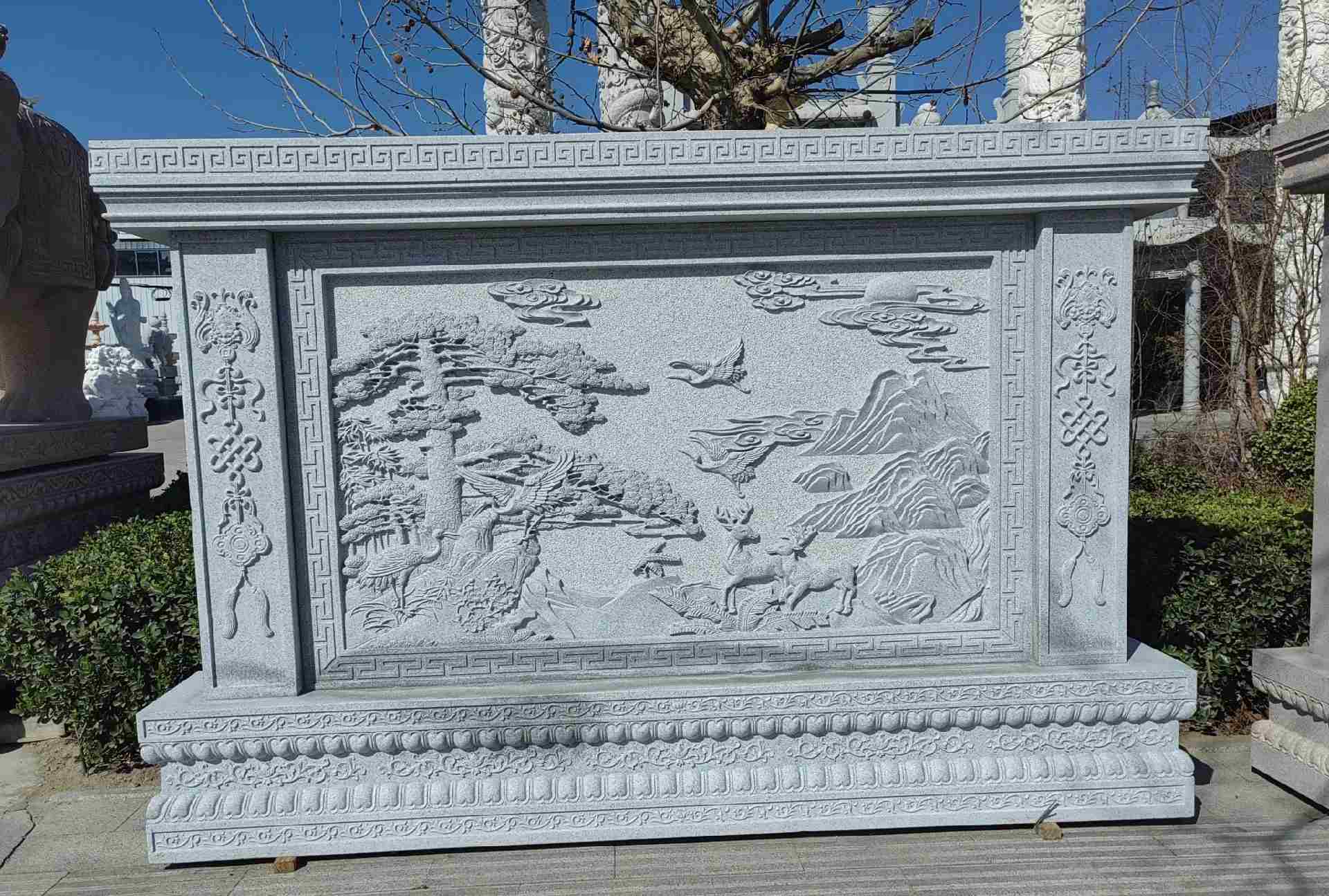 天水 芝麻白大型照壁，屏风，影壁