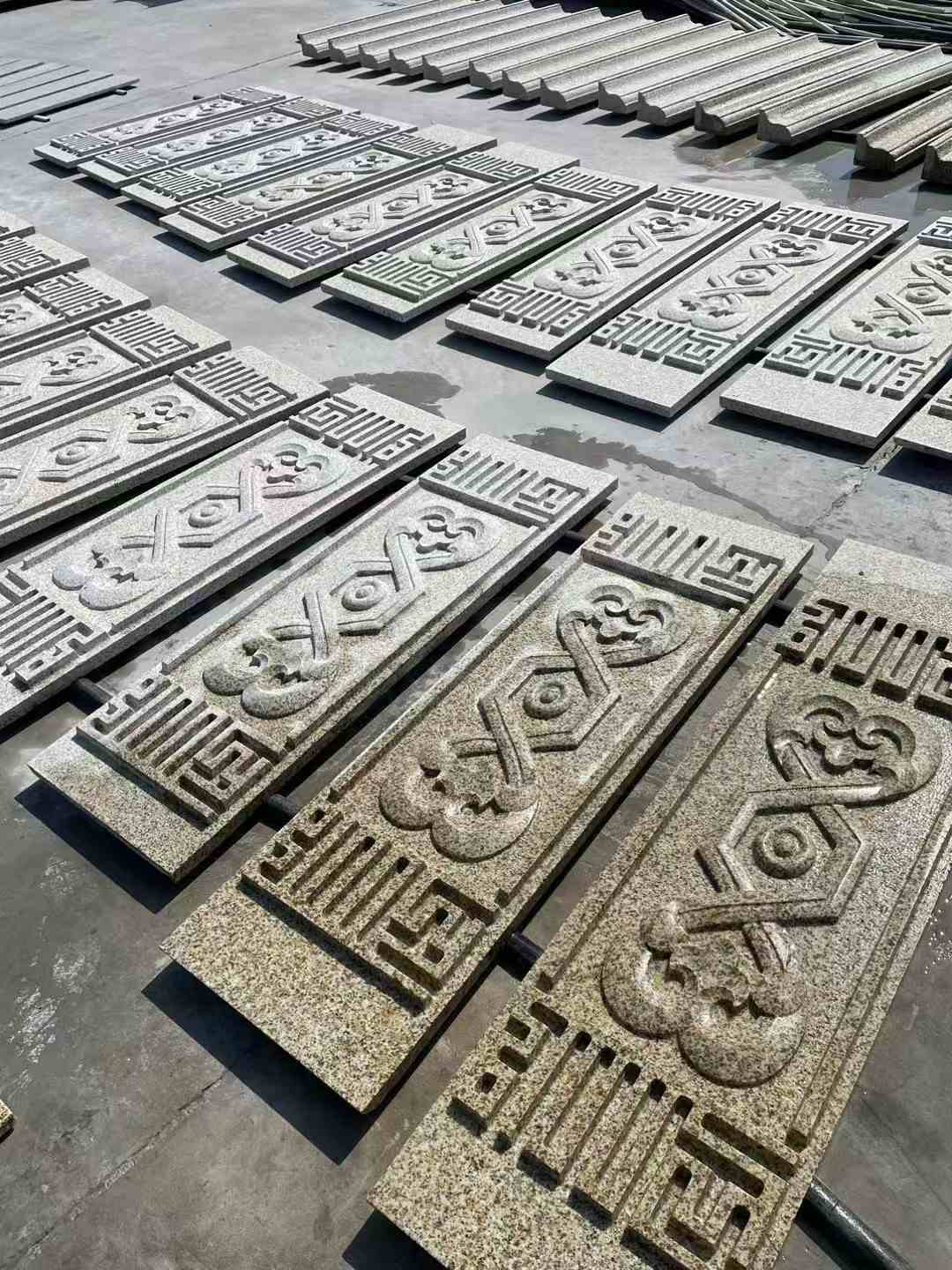 天水 黄金麻花岗岩外墙雕刻板