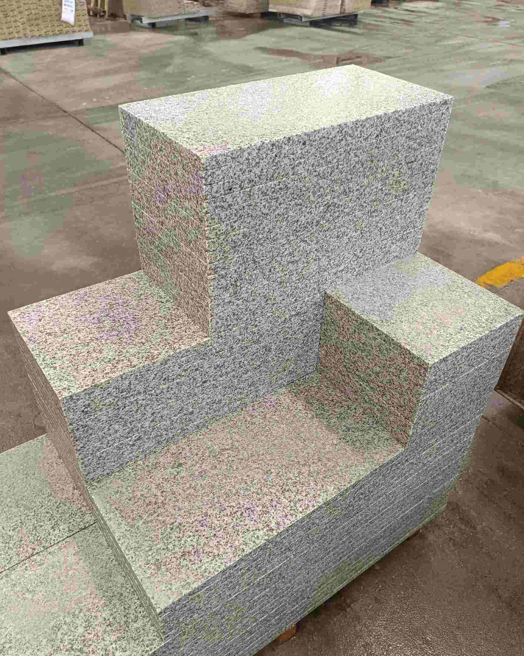 天水 白麻花岗岩荔枝面地铺石