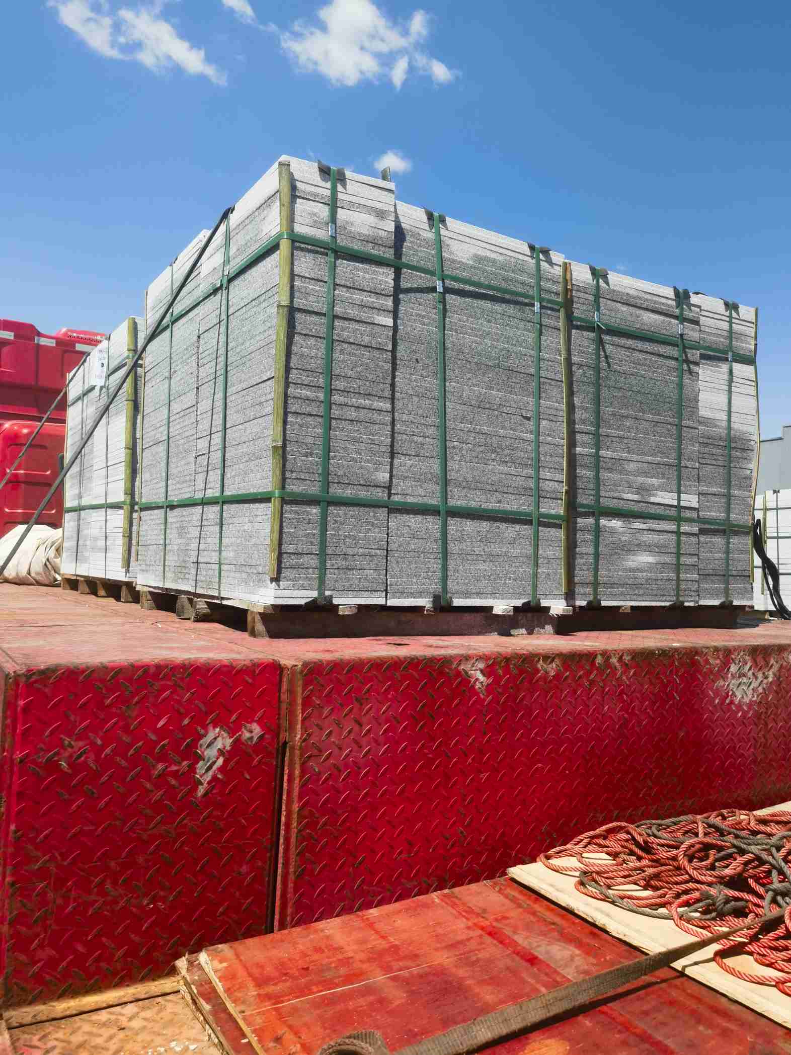 天水 芝麻白火烧规格板地铺石300*600/600*600